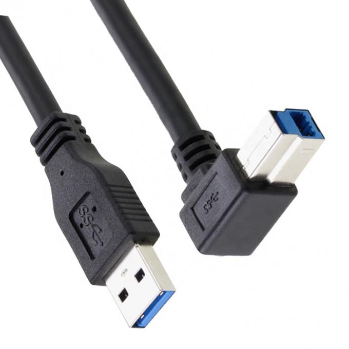 Высокая скорость 5 Гбит / с 90 градусов прямой угол USB 3.0 мужской USB Type B принтер кабель 5