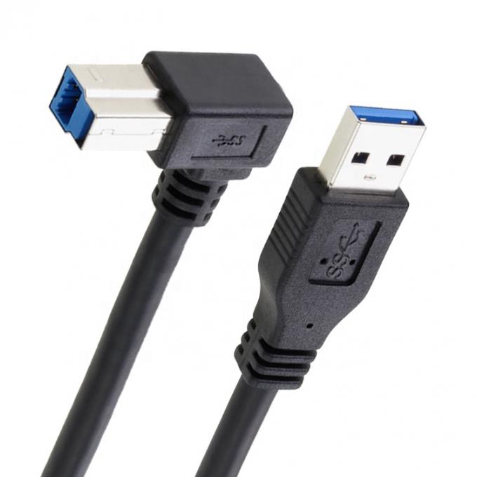 Высокая скорость 5 Гбит / с 90 градусов прямой угол USB 3.0 мужской USB Type B принтер кабель 6