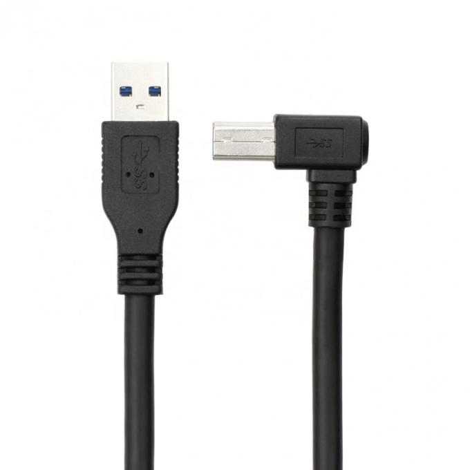 Высокая скорость 5 Гбит / с 90 градусов прямой угол USB 3.0 мужской USB Type B принтер кабель 4