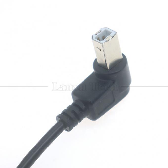90 градусов прямой угол типа A мужской к B мужской USB 2.0 принтер соединитель расширительный кабель 2