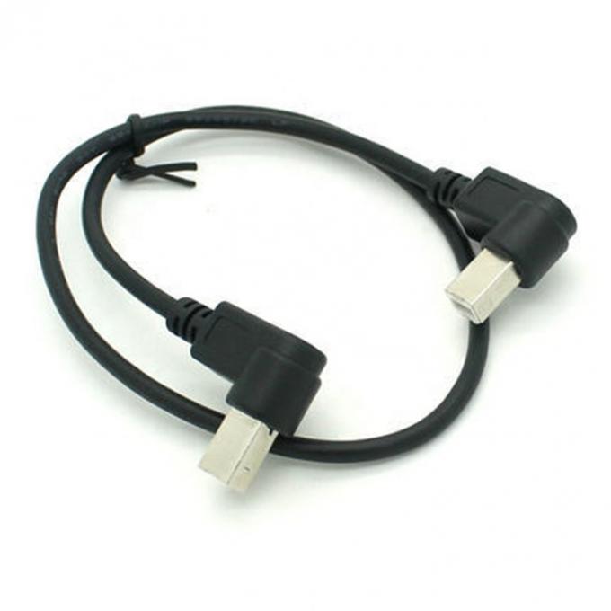 Настройка 90 градусов прямого угла мужского на мужского USB B кабеля 1
