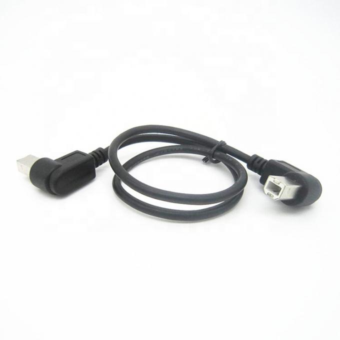 Настройка 90 градусов прямого угла мужского на мужского USB B кабеля 2