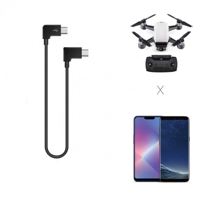 90 градусов угол Micro B к типу C USB кабель для беспилотных летательных аппаратов 0