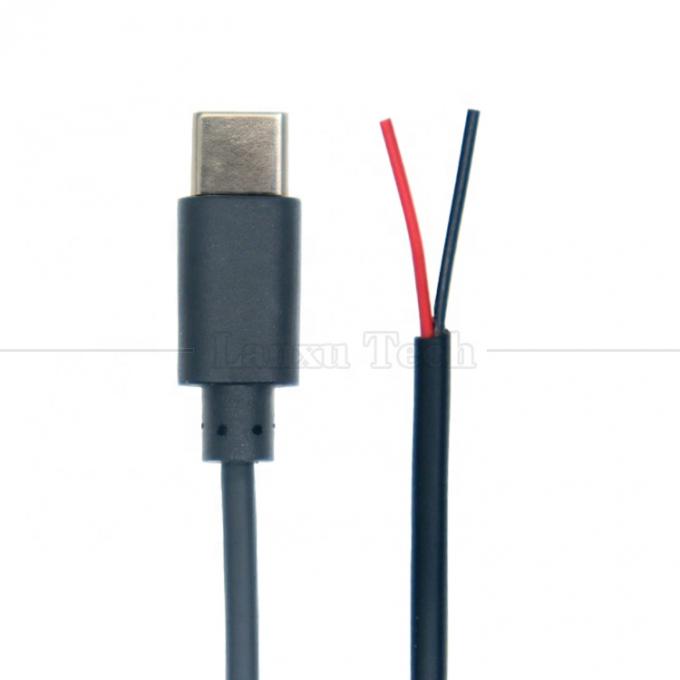 Загрузка данных на заказ 2 4 ядра USB тип C мужчина женщина до открытого провода конца кабеля Pigtail 4