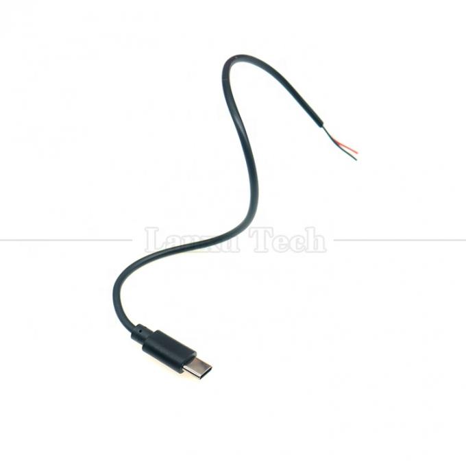 Загрузка данных на заказ 2 4 ядра USB тип C мужчина женщина до открытого провода конца кабеля Pigtail 5