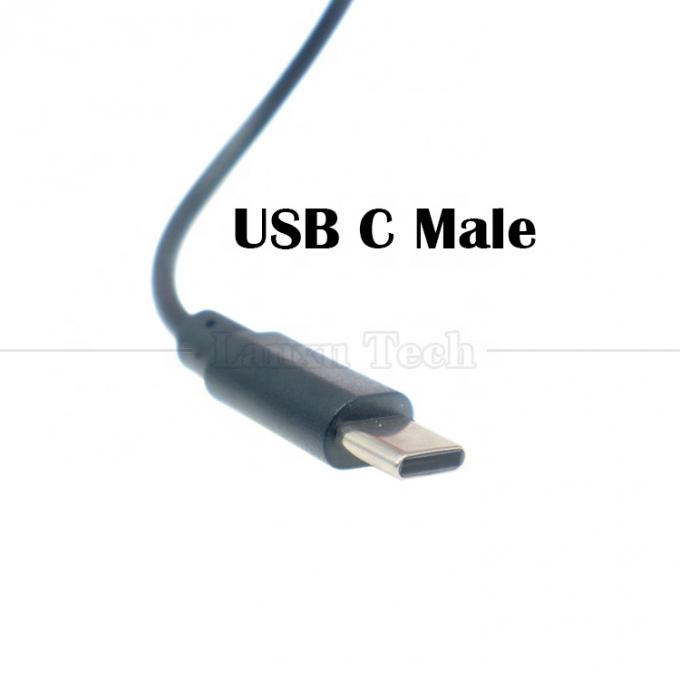Загрузка данных на заказ 2 4 ядра USB тип C мужчина женщина до открытого провода конца кабеля Pigtail 3