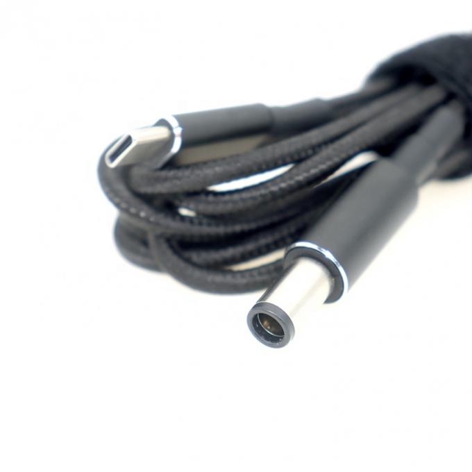 100 Вт 20 В 5 А ПД зарядное устройство Прочный плетеный USB типа C до DC 7.4x5.0 мм кабель для ноутбука 1