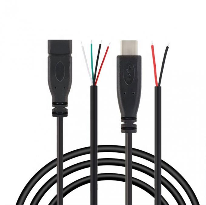 OEM 2 4 ядра USB Type C Мужчина Женщина до разобранного открытого провода 5
