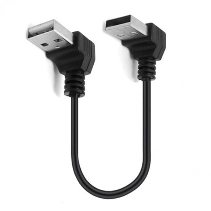 Настройка 0.25M 0.3M 90 градусов прямоугольный мужской USB в правоугольный мужской USB 2.0 кабель 5