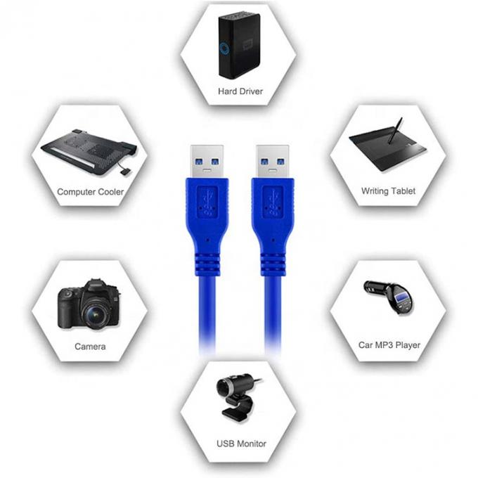 Высокоскоростной 5 Гбит / с 1 М 3 М USB3.0 Мужчина-мужчина USB 3.0 расширительный кабель для принтера модема ПК 6