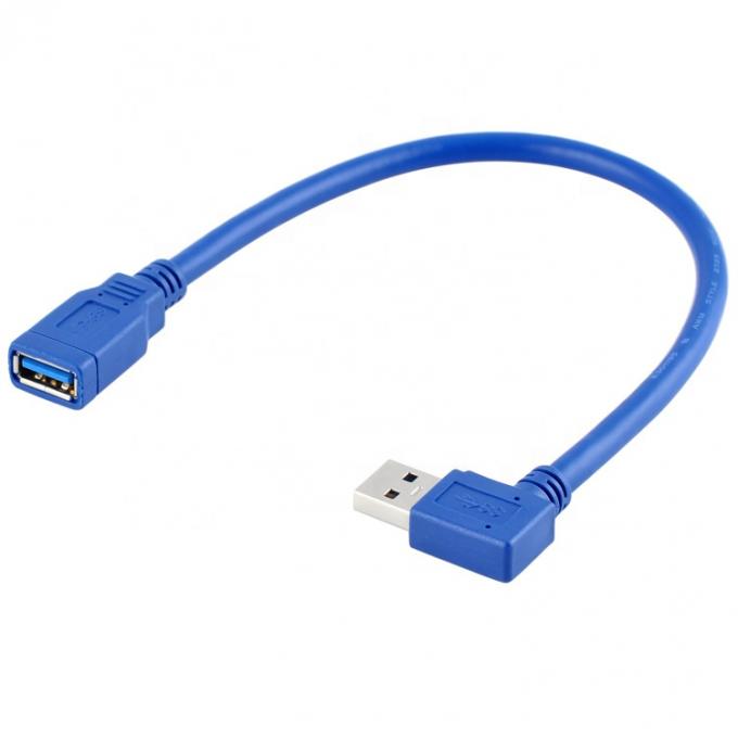 Высокая скорость 5 Гбит / с 1 м 90 градусов прямой угол USB 3.0 тип А Мужчина к женщине USB 3.0 расширительный кабель 1