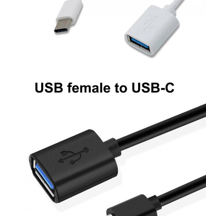 USB Type C Мужчина на USB 2.0 Женщина OTG адаптерный кабель для телефона ноутбук 1