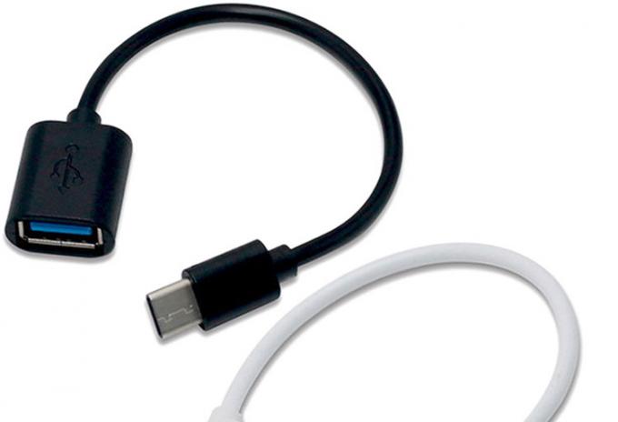 USB Type C Мужчина на USB 2.0 Женщина OTG адаптерный кабель для телефона ноутбук 0