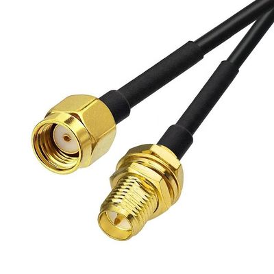 RG174 Коаксиальный RP SMA Мужчина на RP SMA Женщина кабель расширения антенны для камеры безопасности Wi-Fi маршрутизатора