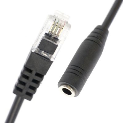 Купить CUSTOM RJ9 RJ10 для женского 3,5 мм кабеля для адаптера гарнитуры для офисного телефона online manufacture