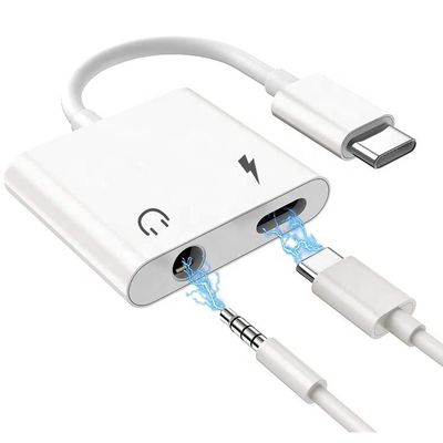 Купить 2 в 1 USB C до 3,5 мм jack AUX Headphone earphone dongle Adapter для Samsung Note Goole пиксель 4 4XL 3 3XL 2 2XL online manufacture