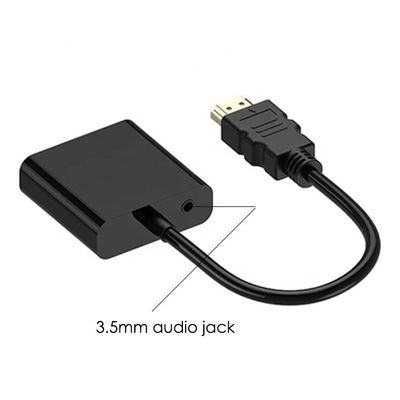 Купить 1080P 4K HDM TV I Мужчина на VGA Женщина адаптер с 3.5 Audio Jack Сила для компьютера ПК Монитор HDTV online manufacture