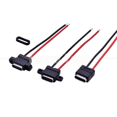Купить Водонепроницаемый USB Type C Solder Female Jack Socket Wire Cable для ноутбук-принтера online manufacture