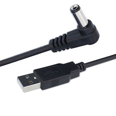 Купить Угол 90 градусов 5.5x2.1 мм 5.5x2.5 мм 1.35x3.5 мм USB к 5В DC Jack зарядный кабель питания online manufacture