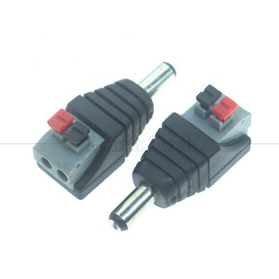 Купить 5V 12V безполейный кнопка нажатия DC 5.5*2.1mm Мужчина Женщина Баррель Джек до 2p проводов кабельного кабельного разъема для камеры светодиодного ленты online manufacture