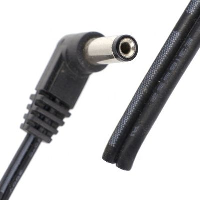 Купить 90 градусов угол DC ствол Джек 2.1x5.5 мм мужской женский к открытому Pigtail DC кабель питания online manufacture