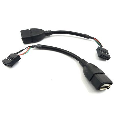 Купить USB тип А женский на 9 штифтов Dupont женский заголовок адаптер кабеля материнской платы online manufacture