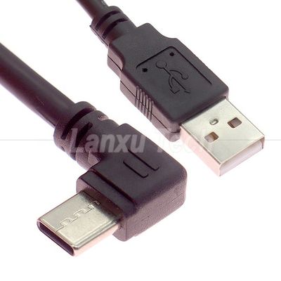Купить 90 градусов прямого угла быстрая зарядка 2A USB 2.0 до типа C кабель расширения зарядного устройства online manufacture