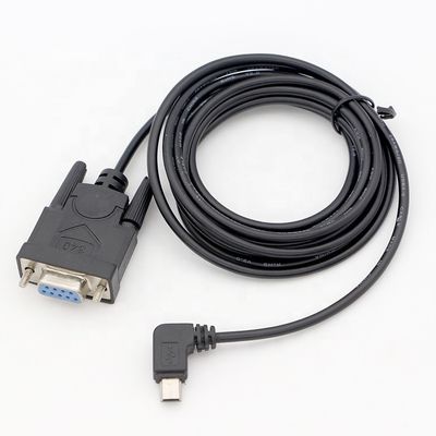 Купить 90 градусов правого угла мини-B USB на женский DB9 RS232 серийный кабель online manufacture