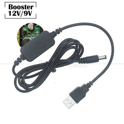 Купить Высокомощный USB в DC 5,5x2,1 мм Джек 12V 9V Выходный бустер преобразователь адаптер кабель для Wi-Fi маршрутизатора Модем Led Strip GPS online manufacture