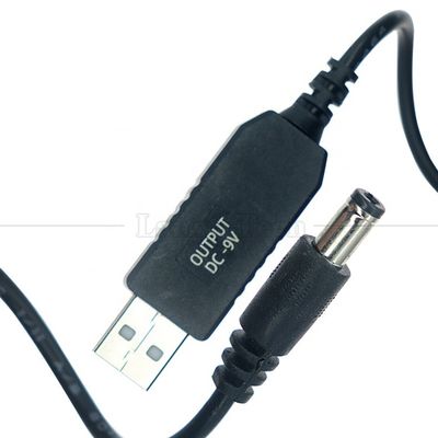 Купить Высококачественный бустер 5V USB на 9V DC 5.5x2.1mm Step Up Converter Power Charger кабель для модема Wifi Router online manufacture