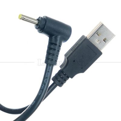 Купить 90 градусов прямой угол Черный Белый 24AWG 2A Зарядный ток 1m USB до 2,5x0,7 мм кабель для зарядки постоянного тока online manufacture
