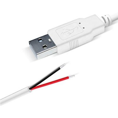 Купить На заказ 1м 2м 3м Белый USB мужской на открытый концы консервированный проволока расширение кабеля online manufacture