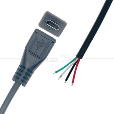 Купить OEM зарядка данных микро b 5 PIN USB мужчина женщина открыть 2 4 ядра голые провода кабель с хвостом online manufacture