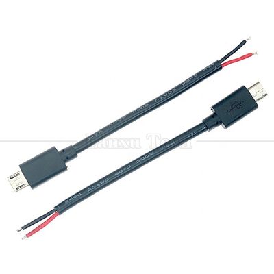 Купить DIY Тяжелый ток 20AWG 5V 5A Зарядка пустых проводов Micro USB Power Pigtail для Raspberry Pi online manufacture