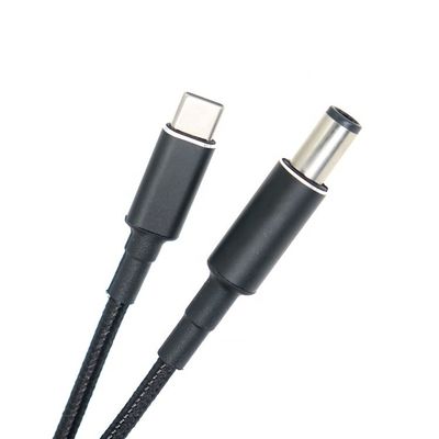 Купить 100 Вт 20 В 5 А ПД зарядное устройство Прочный плетеный USB типа C до DC 7.4x5.0 мм кабель для ноутбука online manufacture