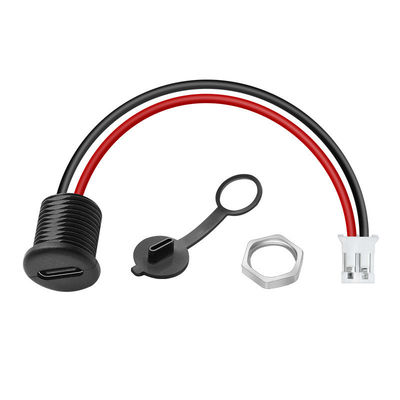 IP67 IP68 водонепроницаемая крышка USB типа C женский разъем для 2 булав PH 2.0 XH 2.54 SH1.0 VH ZH MX кабель соединителя