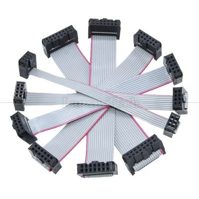 6 8 10 12 14 16 18 20 24 26 30 32 34 40 50 60 64 PIN 1,27 мм Продолжительность IDC 2,54 мм 2,0 мм Коннектор Серый плоский ленточный проволочный кабель