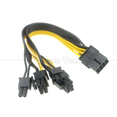 PCIe 8 Pin Мужчина на двойной 8 Pin Женщина PCI Express Графическая видеокарта GPU Splitter Кабель адаптера питания