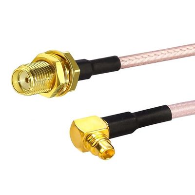 RG316 90 градусов прямой угол MMCX мужчина на SMA женщина Антенна Pigtail RF Коаксиальный кабель
