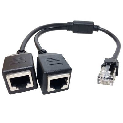 1 Мужчина на 2 Женщины способы разъемный порт RJ45 интерфейс Cat5 Lan сеть Ethernet разделитель Y адаптер кабель