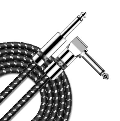 OEM 3M 1/4 дюйма 6.3 мм TS Jack Right Angle Музыкальный инструмент Бас-усилитель Педаль Гитарный патч кабель