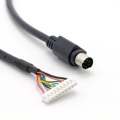 CUSTOM 1M ПК контроллер двигателя S Video 9 PIN JST соединитель 8 PIN Mini DIN к кабелю