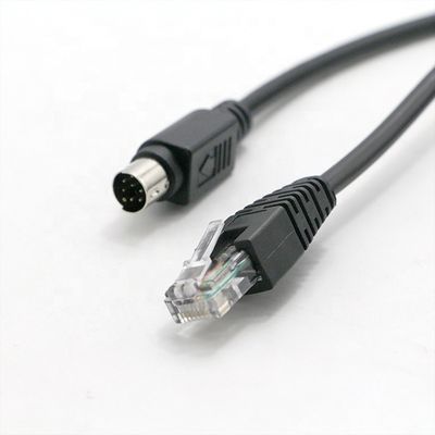 На заказ 1M 2M Мужчина на мужчину Женщина RJ45 на 8 штифтов Mini Din соединительный кабель