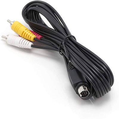 9 Pin Mini Din на 3 RCA S видео аудио кабель для телевизоров дисплеев аудио видео приемник
