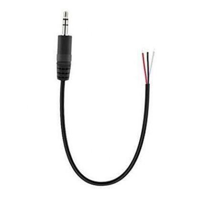 TRS 2 Pole Stereo Audio Jack 3,5 мм Мужчина подключается к снятой консервированной голубой проволоке