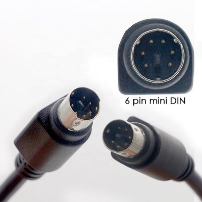 Настройка 1м 2м 3м Мужчина на мужчину Женщина 6 пин мини DIN расширительный кабель