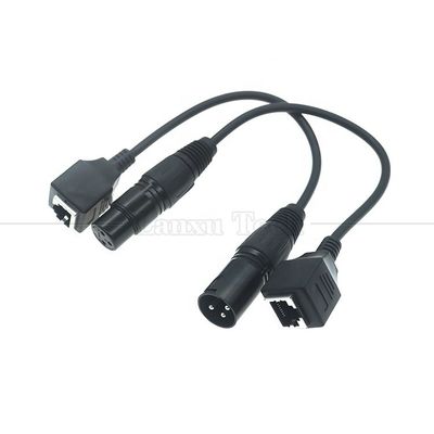 XLR 3 штифты мужской женский к RJ45 женский Cat5 сетевой эфирный адаптер кабель для светодиодного аудио DMX CON контроллер