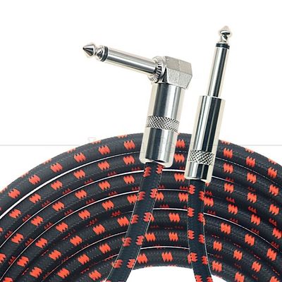 OEM 3ft 10ft 5m 1/4 6.35mm Mono TS Jack Свинцовый плетеный электрический инструмент аксессуар Усилитель эффекта гитары