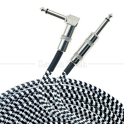 3M Right Angle Braided Metal 6.35mm 1/4 TS Jack Audio Электрический гитарный эффектный инструмент Бас-ампер