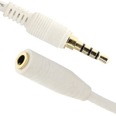 1м 2м 3м 3,5м 4 полюса TRRS Мужчина Jack To 3.5mm TRRS Женщина Стерео Aux Аудио расширительный кабель